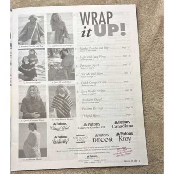 Patons Wrap It Up and Twin Sets Knitting Pattern Book 1993 - Picture 5 of 12